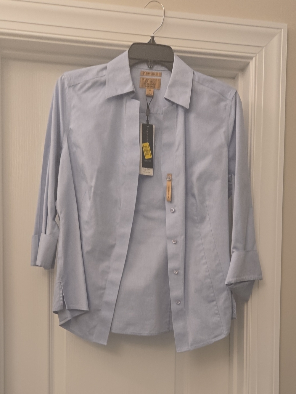 Taylor Light Blue Button-Down Shirt with Classic Collar